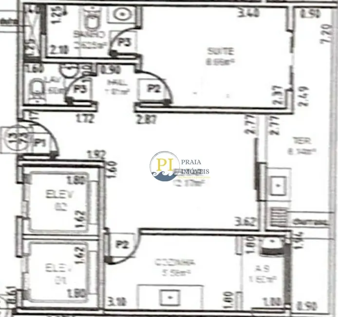 Apartamento com 1 quarto à venda, 44m2 em Aviação, Praia Grande - SP - imagem 9 Foto 9 de Apartamento com 1 quarto à venda, 44m2 em Aviação, Praia Grande - SP