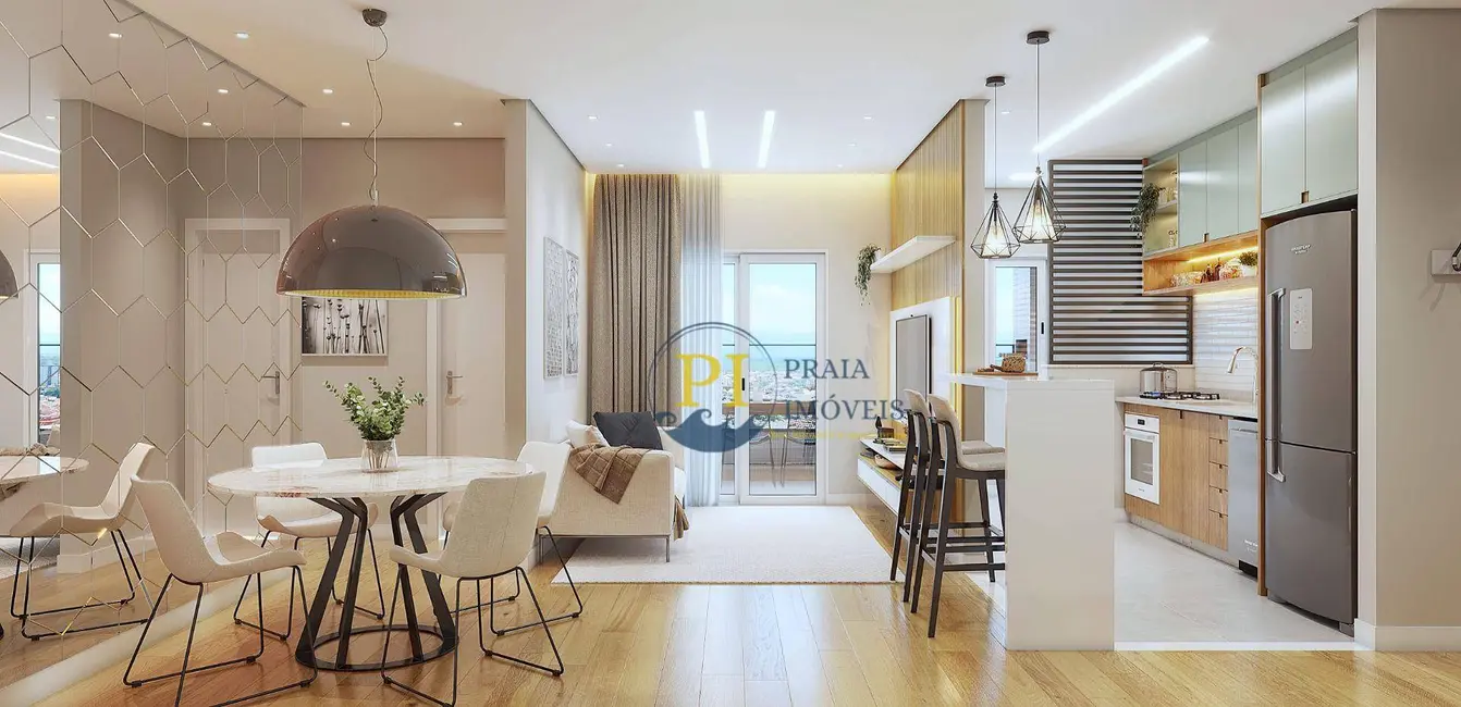 Foto 2 de Apartamento com 2 quartos à venda, 71m2 em Praia Grande - SP