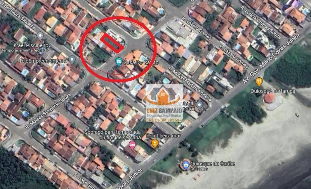 Foto 4 de Terreno / Lote à venda, 335m2 em Itanhaem - SP