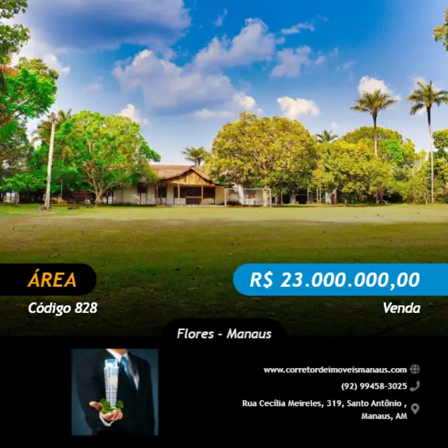 Foto 1 de Terreno / Lote à venda, 48000m2 em Flores, Manaus - AM