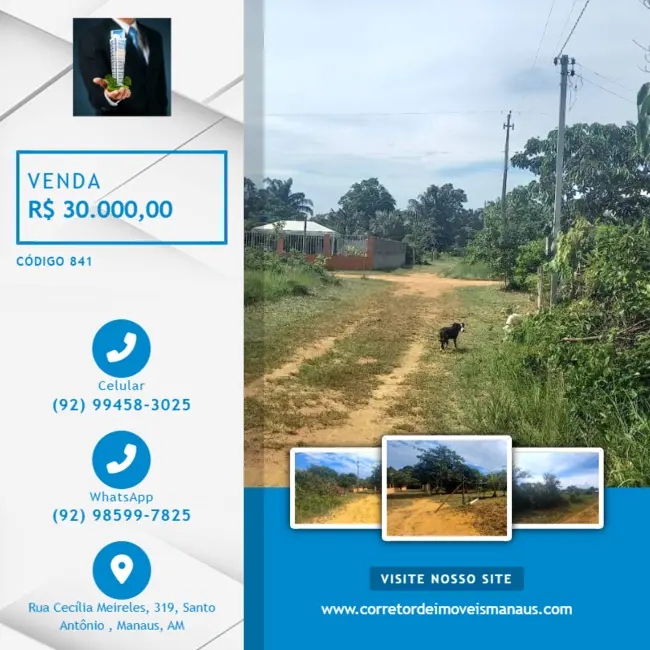 Foto 1 de Terreno / Lote à venda, 300m2 em Iranduba - AM