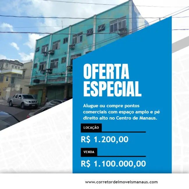 Foto 1 de Sala Comercial à venda e para alugar em Centro, Manaus - AM