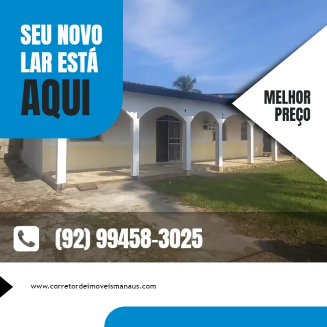 Foto 1 de Casa com 3 quartos à venda e para alugar, 300m2 em Lírio do Vale, Manaus - AM
