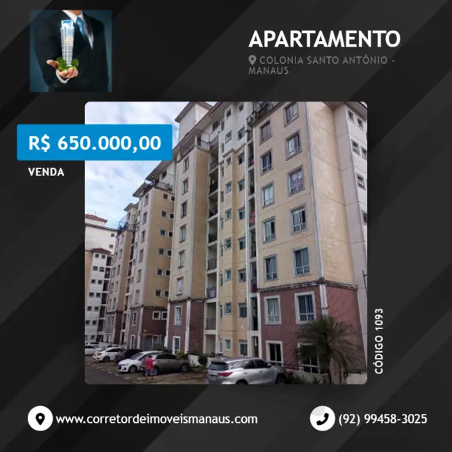 Foto 1 de Apartamento com 4 quartos à venda, 141m2 em Colônia Santo Antônio, Manaus - AM