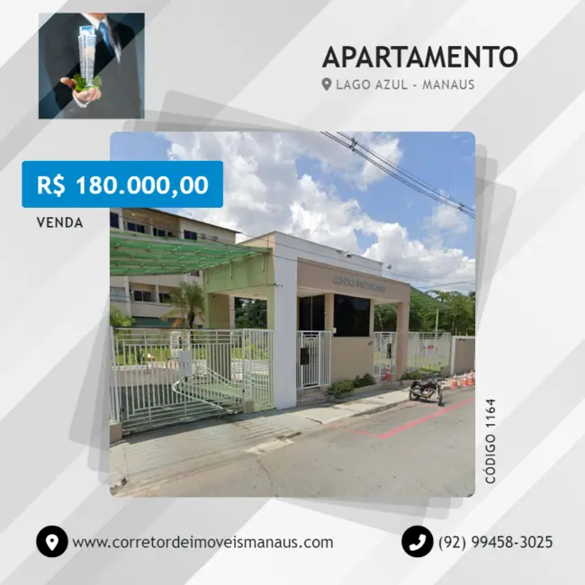 Foto 1 de Apartamento com 3 quartos à venda, 70m2 em Lago Azul, Manaus - AM