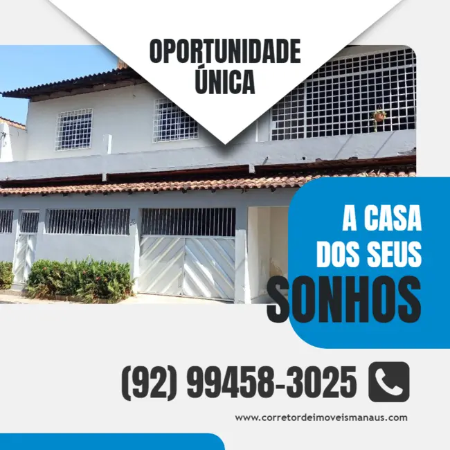 Foto 1 de Casa com 3 quartos à venda e para alugar em Petrópolis, Manaus - AM