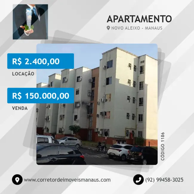 Foto 1 de Apartamento com 2 quartos à venda e para alugar, 42m2 em Novo Aleixo, Manaus - AM