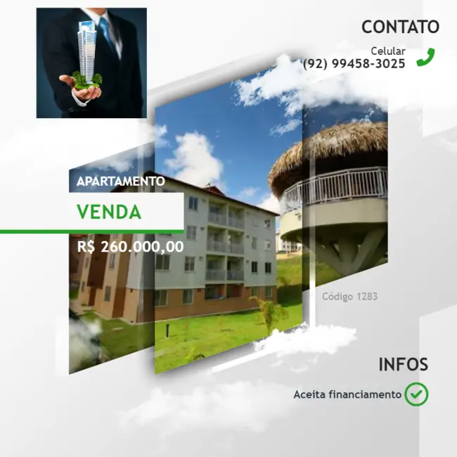 Foto 1 de Apartamento com 3 quartos à venda, 81m2 em Colônia Terra Nova, Manaus - AM