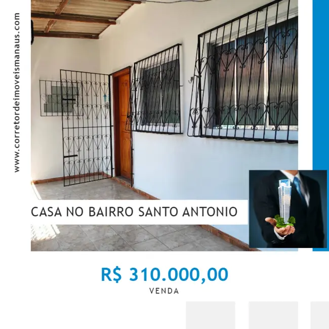 Foto 1 de Casa com 2 quartos à venda, 392m2 em Santo Antônio, Manaus - AM