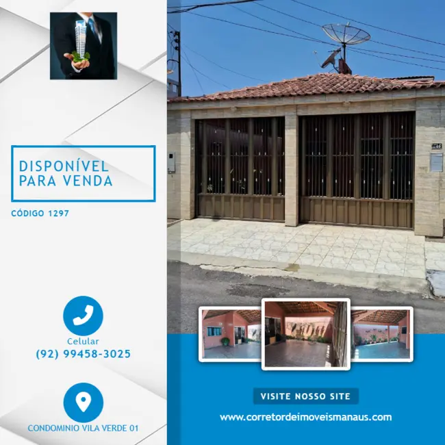 Foto 1 de Casa com 3 quartos à venda em Santo Agostinho, Manaus - AM