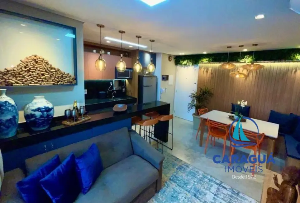 Foto 1 de Apartamento com 2 quartos para alugar, 57m2 em Martim de Sá, Caraguatatuba, SP