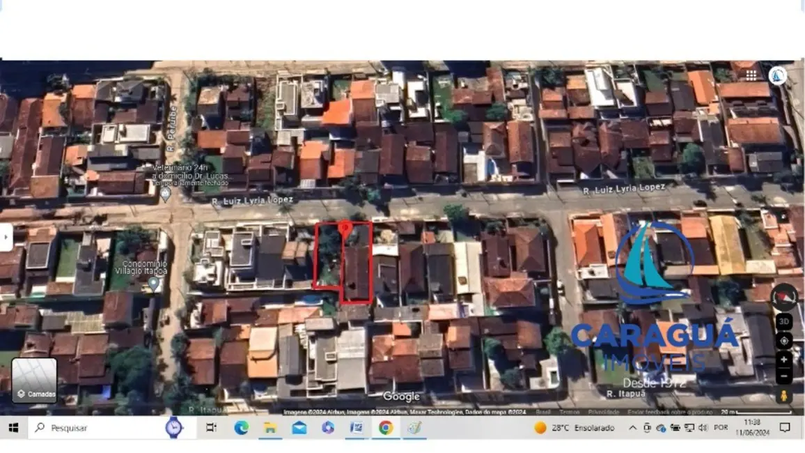 Foto 2 de Terreno / Lote à venda, 659m2 em Martim de Sá, Caraguatatuba - SP