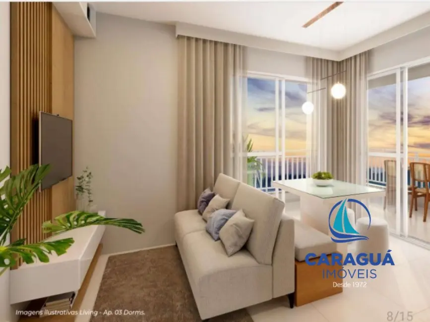 Foto 5 de Apartamento com 3 quartos à venda, 60m2 em Jardim Brasil, Caraguatatuba - SP