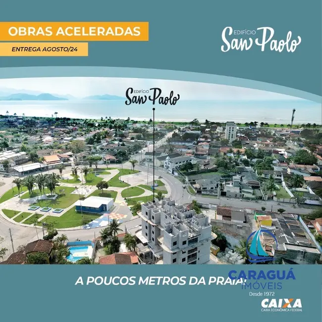 Foto 2 de Apartamento com 3 quartos à venda, 60m2 em Jardim Brasil, Caraguatatuba - SP