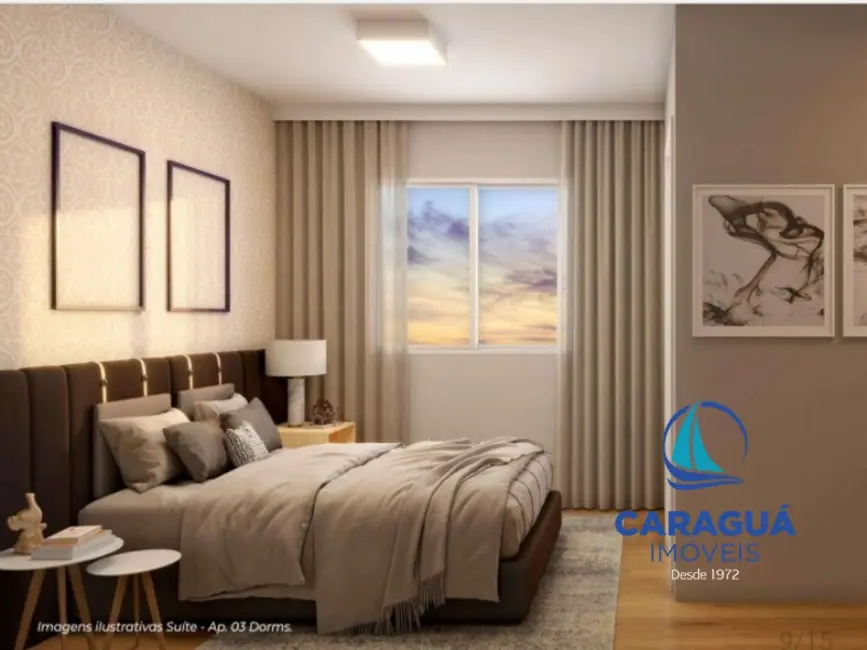 Foto 6 de Apartamento com 3 quartos à venda, 60m2 em Jardim Brasil, Caraguatatuba - SP