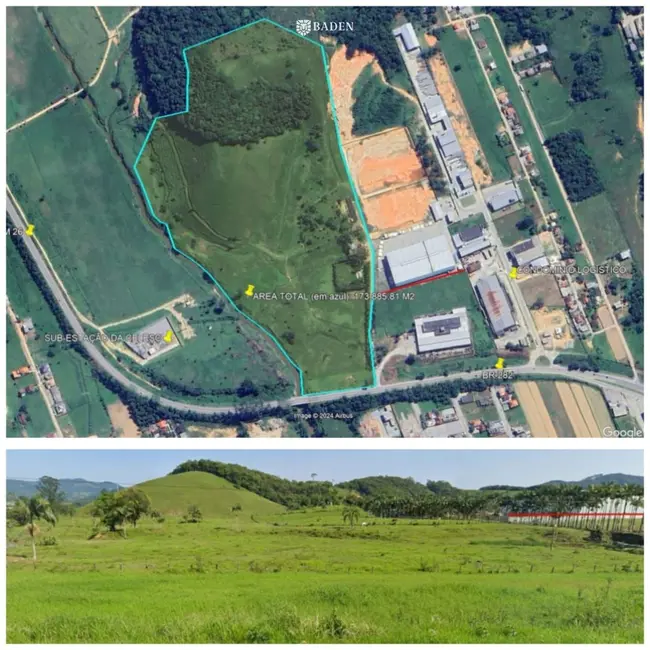 Terreno / Lote à venda, 173000m2 em Centro, Santo Amaro Da Imperatriz - SC - imagem 8 Foto 8 de Terreno / Lote à venda, 173000m2 em Centro, Santo Amaro Da Imperatriz - SC