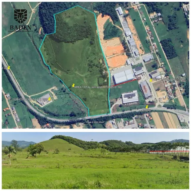 Foto 8 de Terreno / Lote à venda, 173000m2 em Centro, Santo Amaro Da Imperatriz - SC