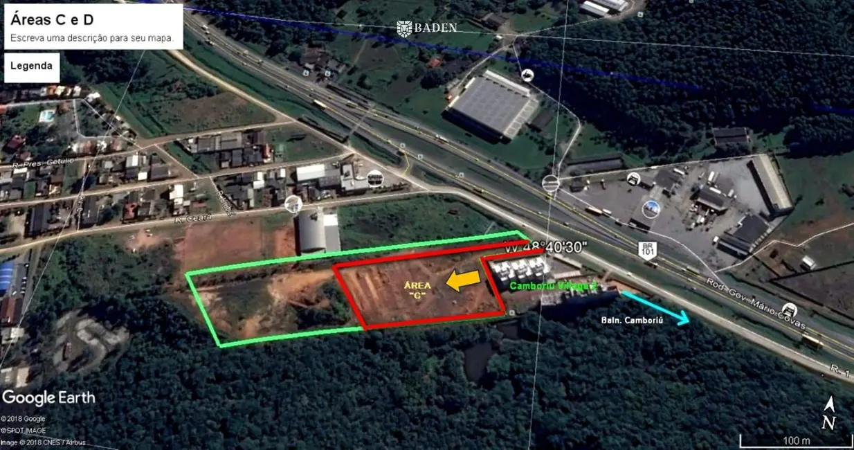 Foto 7 de Terreno / Lote à venda, 12000m2 em Camboriu - SC