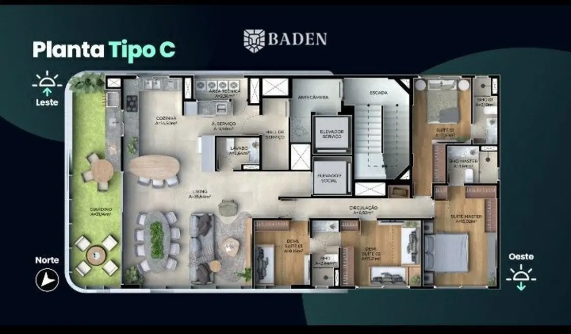 Foto 7 de Apartamento com 4 quartos à venda, 161m2 em Centro, Balneario Camboriu - SC