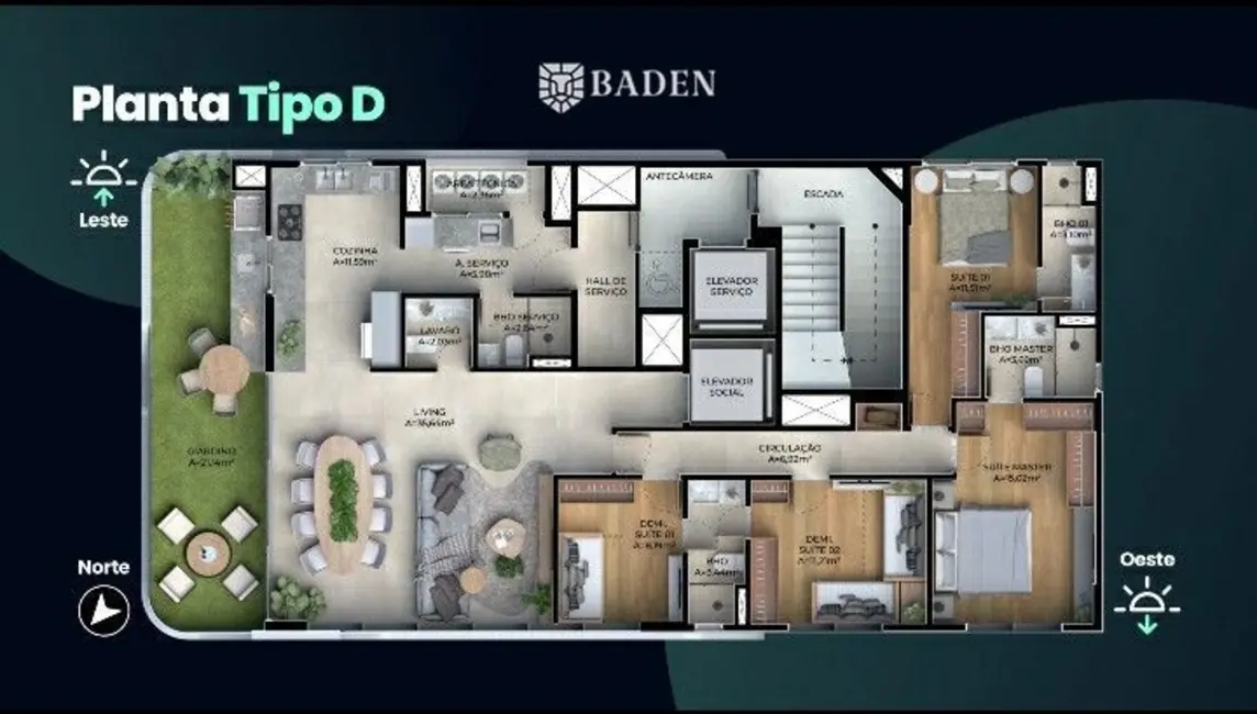 Foto 8 de Apartamento com 4 quartos à venda, 161m2 em Centro, Balneario Camboriu - SC