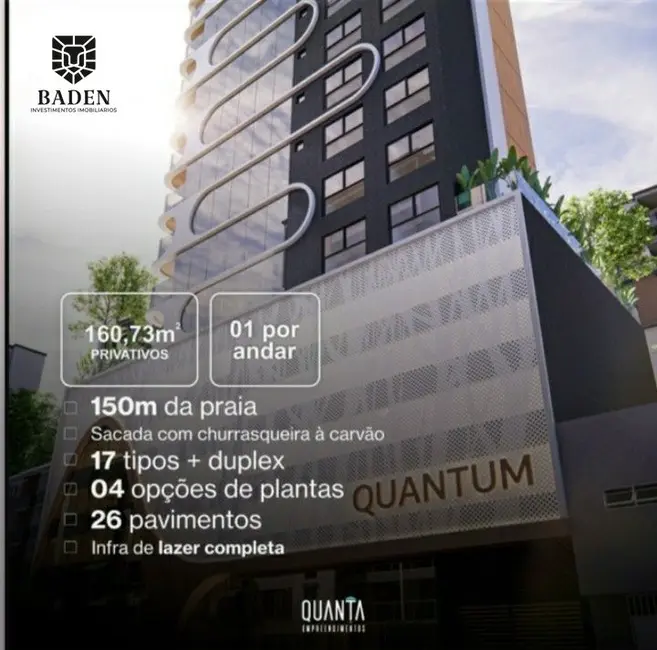 Foto 2 de Apartamento com 4 quartos à venda, 161m2 em Centro, Balneario Camboriu - SC