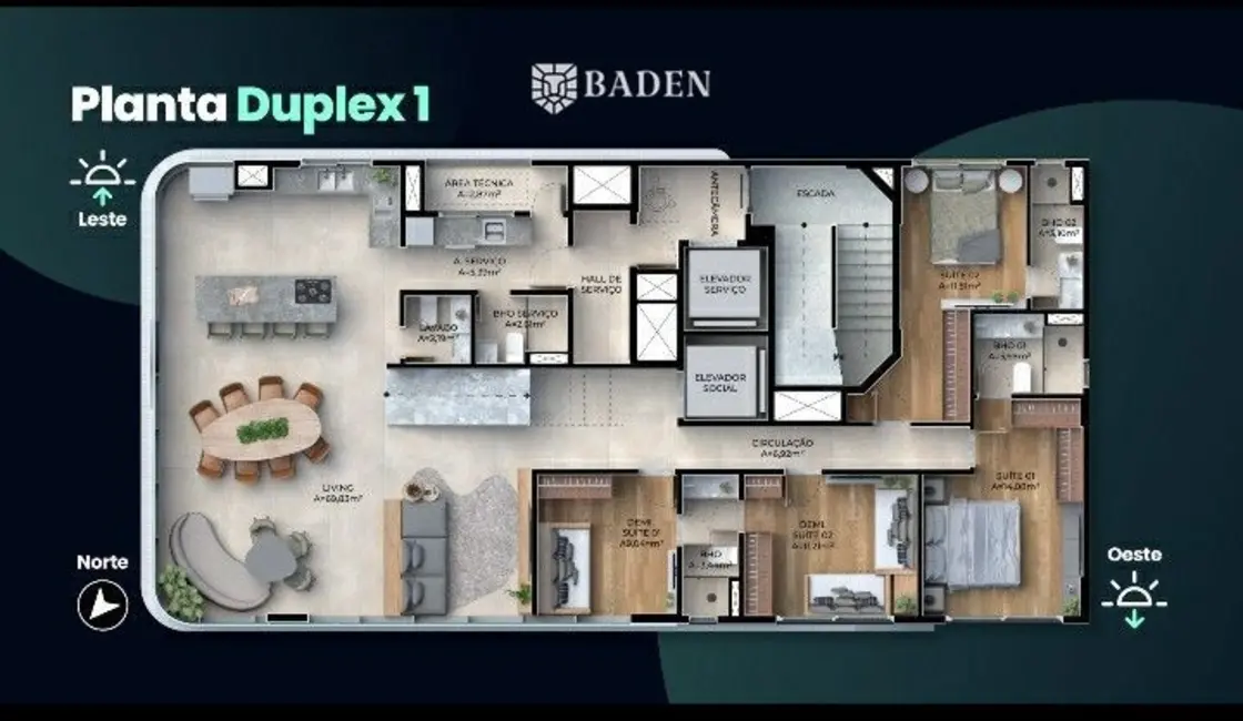 Foto 9 de Apartamento com 4 quartos à venda, 161m2 em Centro, Balneario Camboriu - SC