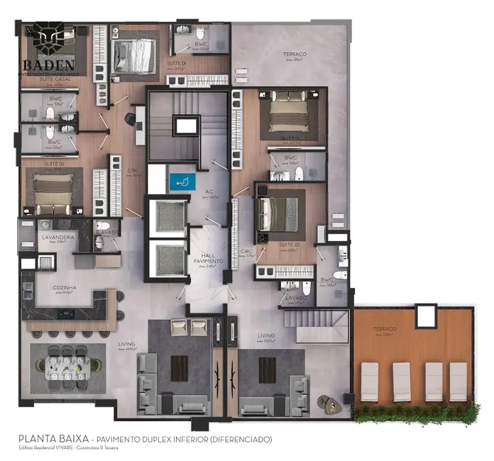 Apartamento com 3 quartos à venda, 125m2 em Centro, Balneario Camboriu - SC - imagem 8 Foto 8 de Apartamento com 3 quartos à venda, 125m2 em Centro, Balneario Camboriu - SC