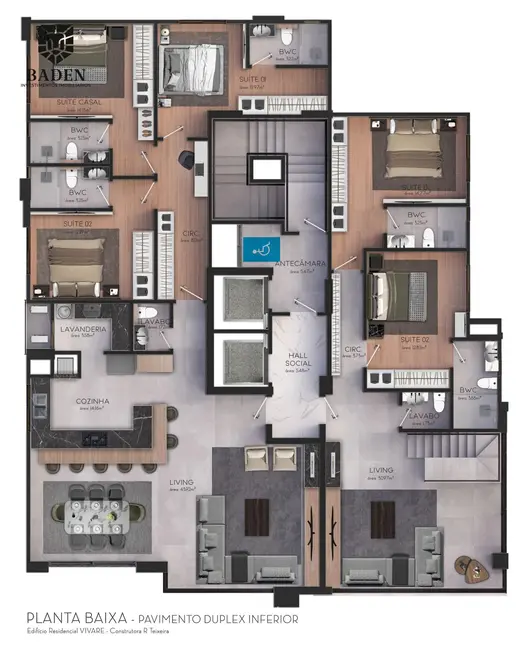 Apartamento com 3 quartos à venda, 125m2 em Centro, Balneario Camboriu - SC - imagem 9 Foto 9 de Apartamento com 3 quartos à venda, 125m2 em Centro, Balneario Camboriu - SC