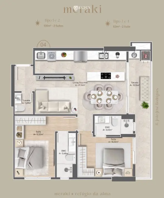 Foto 7 de Apartamento com 2 quartos à venda, 83m2 em Itajai - SC