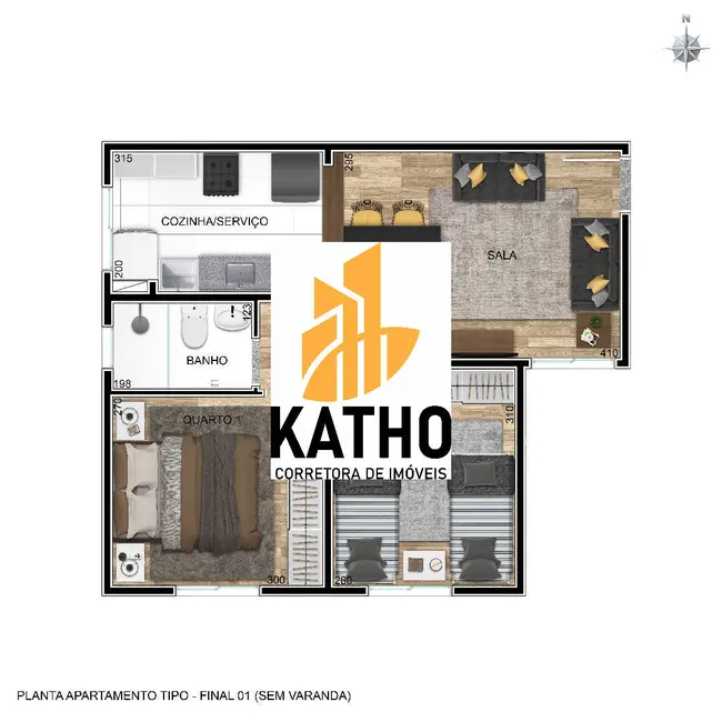 Apartamento com 2 quartos à venda, 44m2 em Contagem - MG - imagem 8 Foto 8 de Apartamento com 2 quartos à venda, 44m2 em Contagem - MG