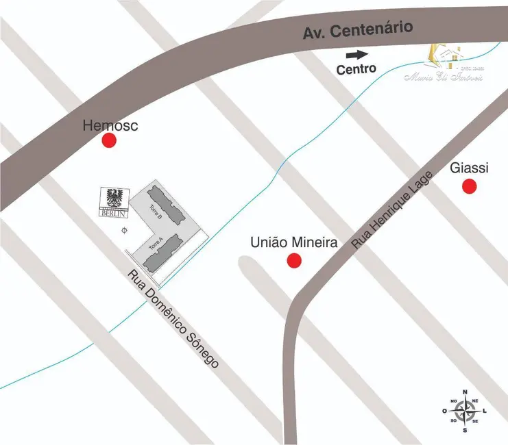 Foto 4 de Apartamento com 3 quartos à venda, 121m2 em Santa Bárbara, Criciuma - SC