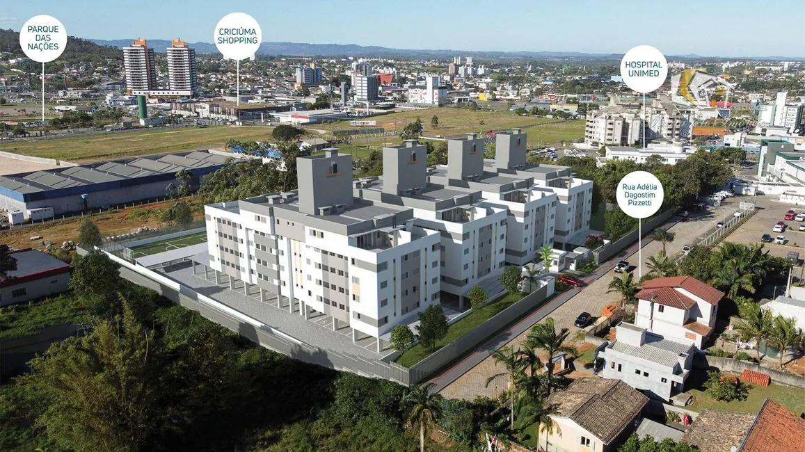 Apartamento com 2 quartos à venda, 79m2 em Ceará, Criciuma - SC - imagem 3 Foto 3 de Apartamento com 2 quartos à venda, 79m2 em Ceará, Criciuma - SC