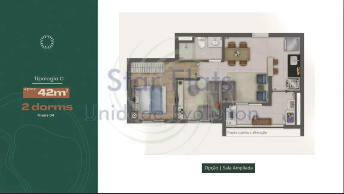 Apartamento com 2 quartos à venda, 42m2 em Perdizes, São Paulo - SP - imagem 4 Foto 4 de Apartamento com 2 quartos à venda, 42m2 em Perdizes, São Paulo - SP