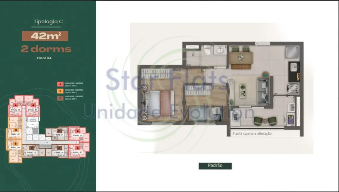 Apartamento com 2 quartos à venda, 42m2 em Perdizes, São Paulo - SP - imagem 3 Foto 3 de Apartamento com 2 quartos à venda, 42m2 em Perdizes, São Paulo - SP