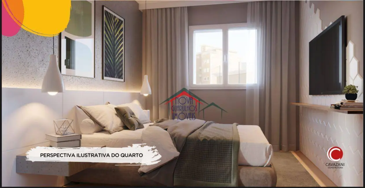 Foto 3 de Apartamento com 2 quartos à venda, 42m2 em Vila Alzira, Guarulhos - SP