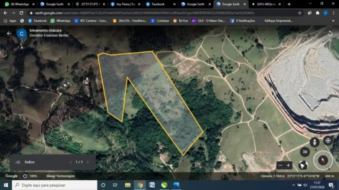 Foto 3 de Terreno / Lote à venda, 178m2 em Caputera, Sorocaba - SP