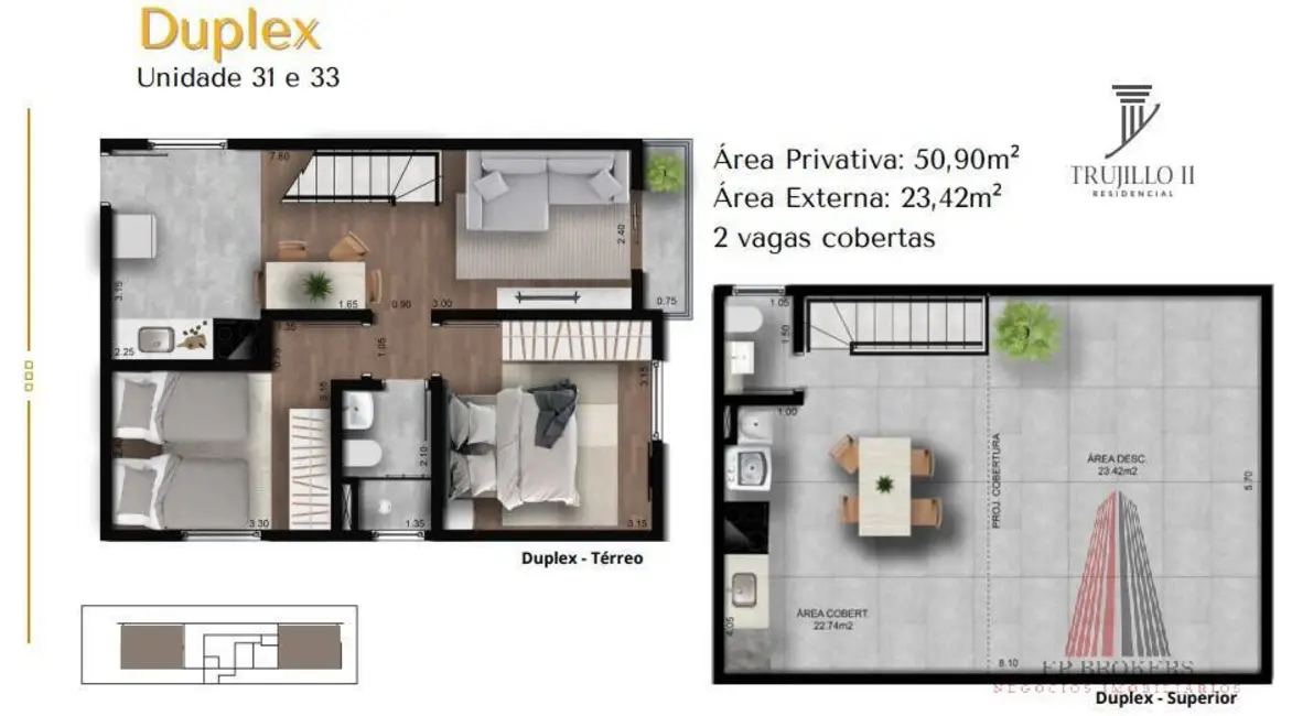 Foto 8 de Apartamento com 2 quartos à venda, 52m2 em Vila Barão, Sorocaba - SP