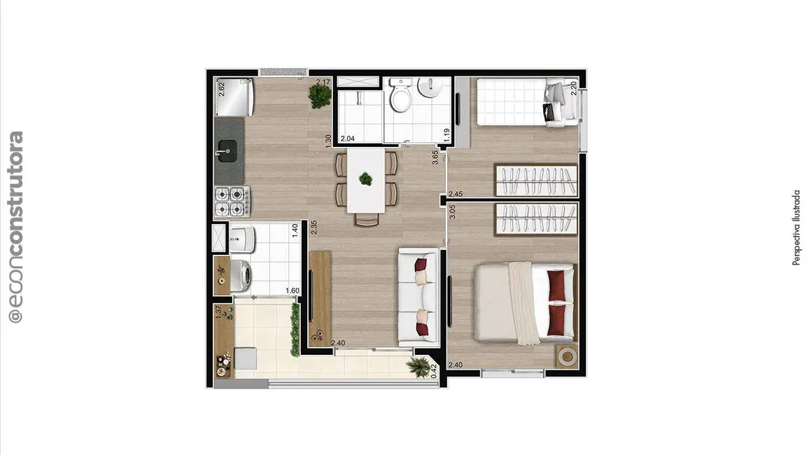 Apartamento com 2 quartos à venda, 39m2 em Pedreira, São Paulo - SP - imagem 2 Foto 2 de Apartamento com 2 quartos à venda, 39m2 em Pedreira, São Paulo - SP