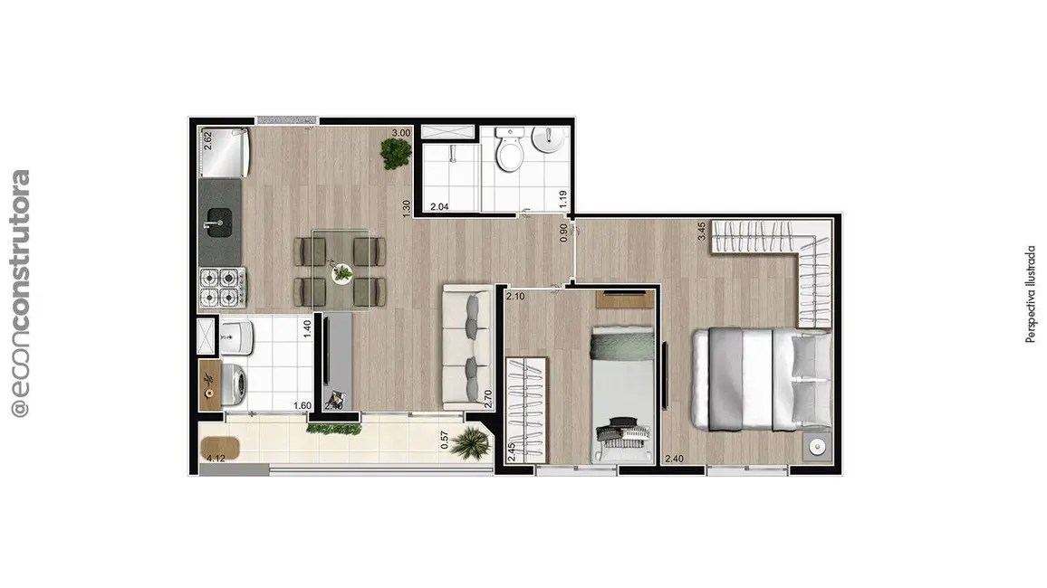 Foto 1 de Apartamento com 2 quartos à venda, 40m2 em Pedreira, São Paulo - SP