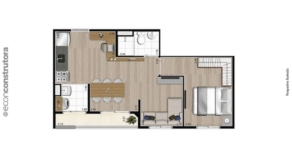 Foto 2 de Apartamento com 2 quartos à venda, 40m2 em Pedreira, São Paulo - SP