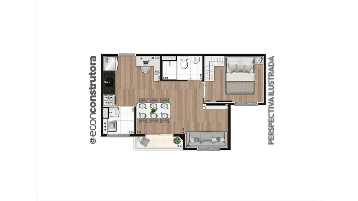 Foto 2 de Apartamento com 2 quartos à venda, 37m2 em Terceira Divisão de Interlagos, São Paulo - SP