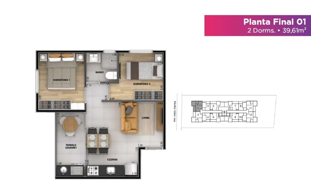 Foto 4 de Apartamento com 2 quartos à venda, 39m2 em Vila Guilherme, São Paulo - SP