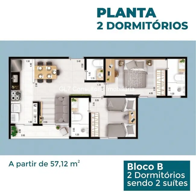 Foto 6 de Apartamento com 1 quarto à venda, 35m2 em Jardim Santa Cruz, Indaiatuba - SP