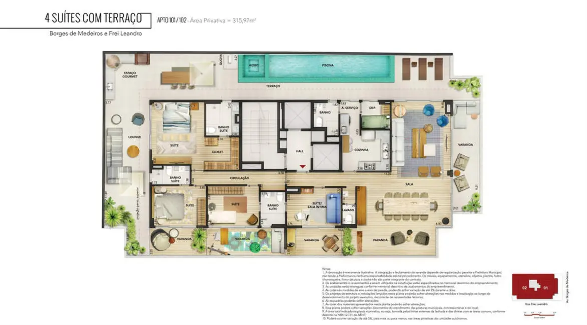 Foto 6 de Apartamento com 4 quartos à venda, 316m2 em Lagoa, Rio De Janeiro - RJ