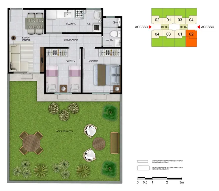 Apartamento com 2 quartos à venda, 41m2 em Campo Grande, Rio De Janeiro - RJ - imagem 9 Foto 9 de Apartamento com 2 quartos à venda, 41m2 em Campo Grande, Rio De Janeiro - RJ