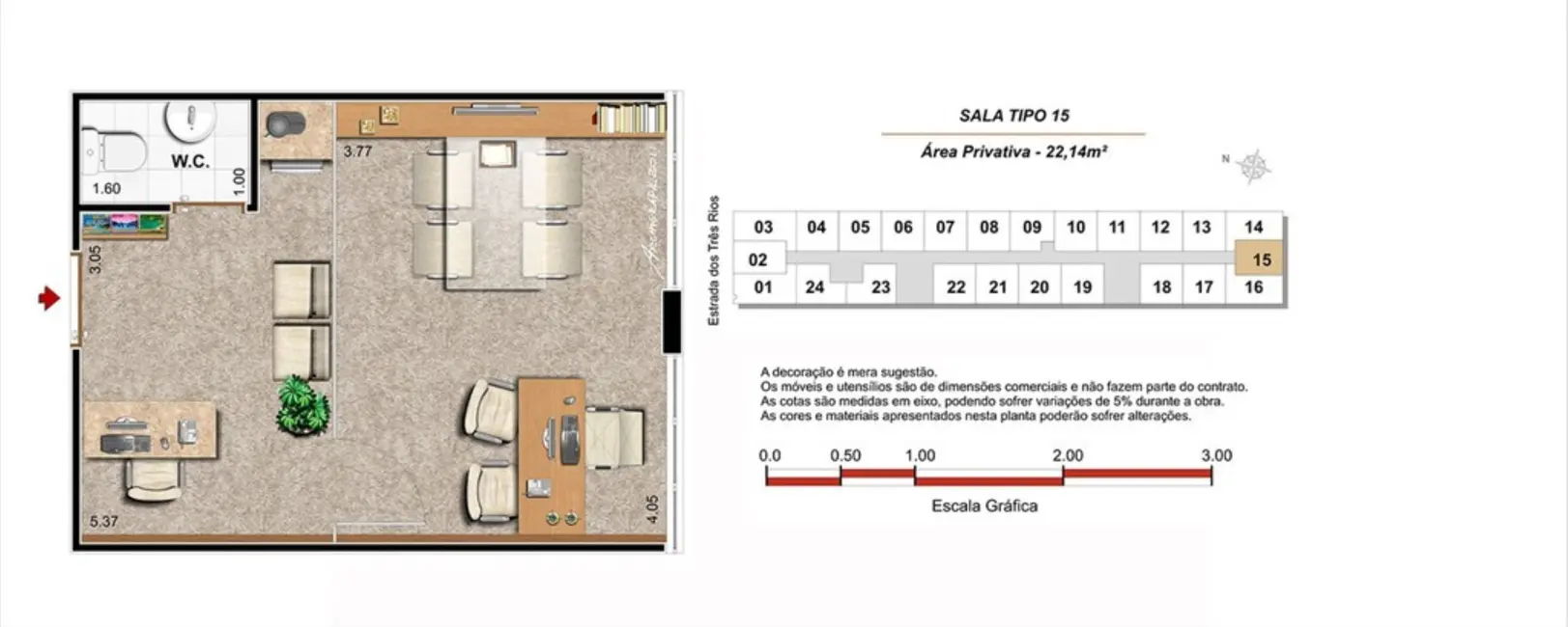 Sala Comercial à venda, 23m2 em Rio De Janeiro - RJ - imagem 9 Foto 9 de Sala Comercial à venda, 23m2 em Rio De Janeiro - RJ