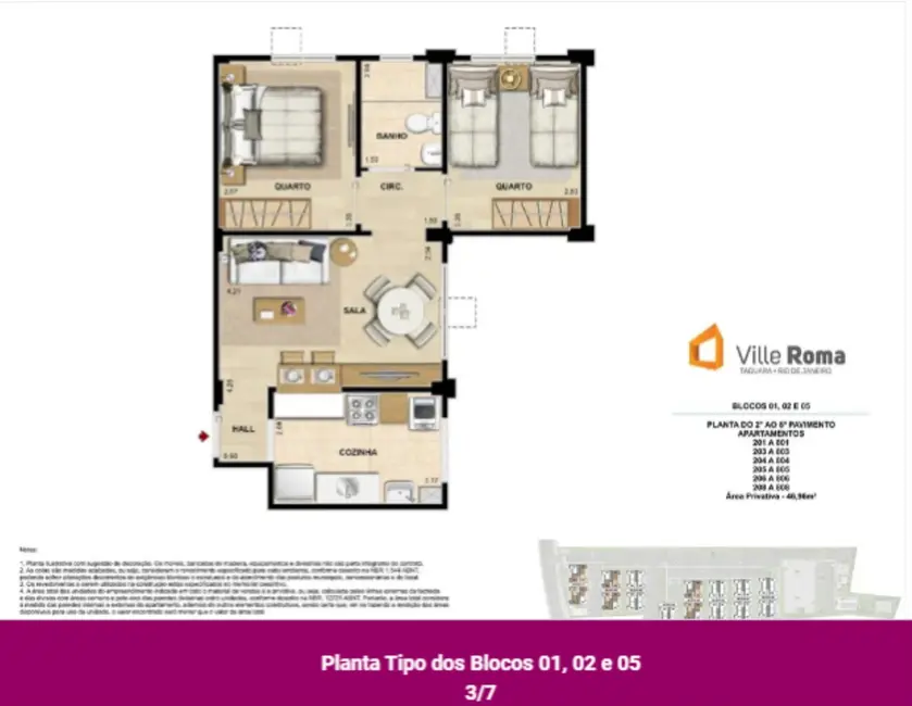 Foto 8 de Apartamento com 2 quartos à venda, 47m2 em Taquara, Rio De Janeiro - RJ