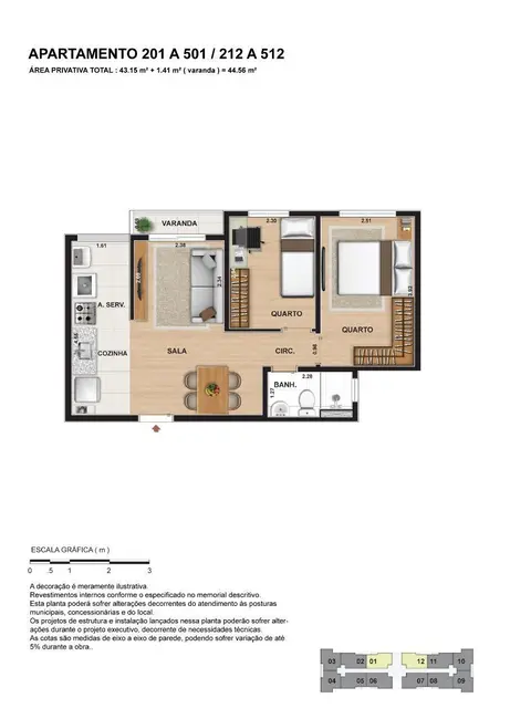 Foto 5 de Apartamento com 2 quartos à venda, 43m2 em Vargem Grande, Rio De Janeiro - RJ