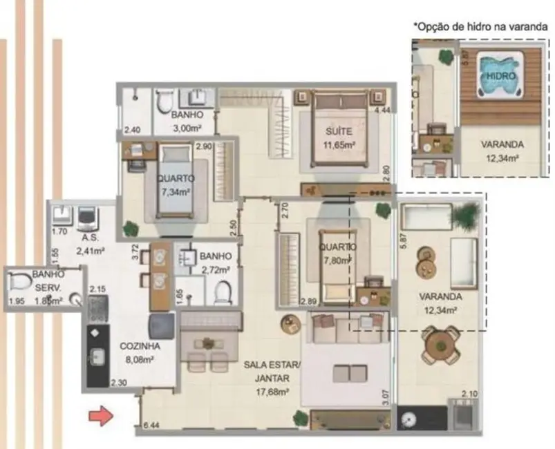 Foto 9 de Apartamento com 2 quartos à venda, 173m2 em Recreio dos Bandeirantes, Rio De Janeiro - RJ