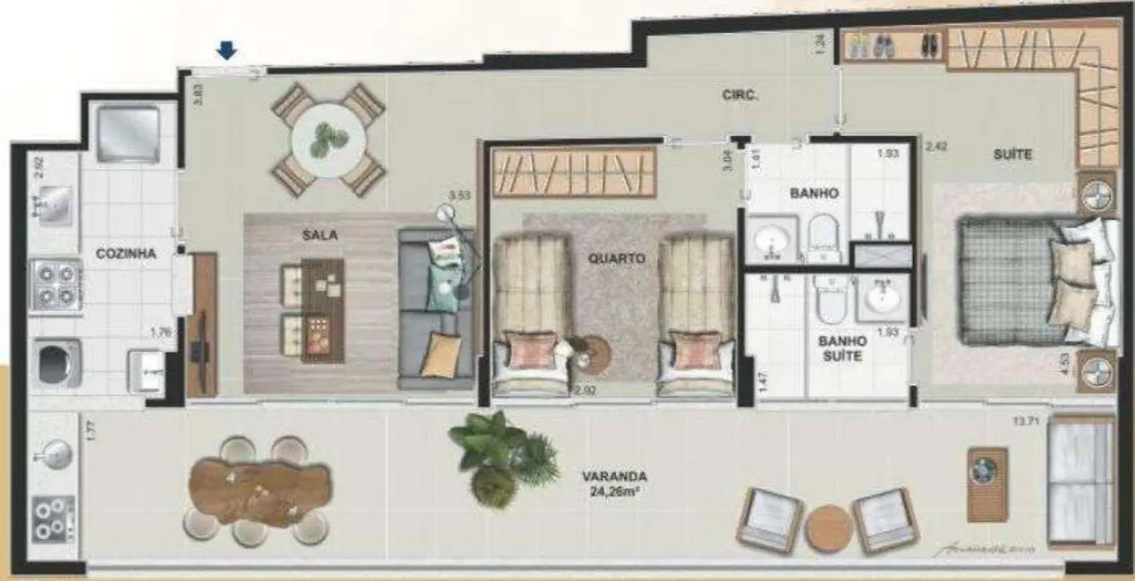 Apartamento com 2 quartos à venda, 99m2 em Tijuca, Rio De Janeiro - RJ - imagem 5 Foto 5 de Apartamento com 2 quartos à venda, 99m2 em Tijuca, Rio De Janeiro - RJ